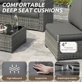 Chair Cushions, 23 x 20 in, Set of 4, Grey: view 4