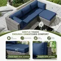 L-Shaped Sectional Cushions, 25.6 x 25.6 in, 9 Pieces: view 4