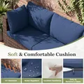 7-Piece Modular Sectional Set, Navy Blue: view 3